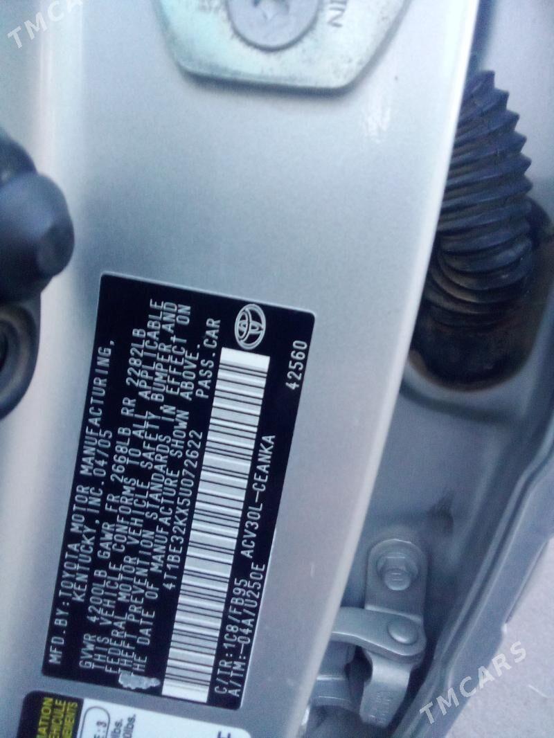 Toyota Camry 2005 - 180 000 TMT - Дашогуз - img 9