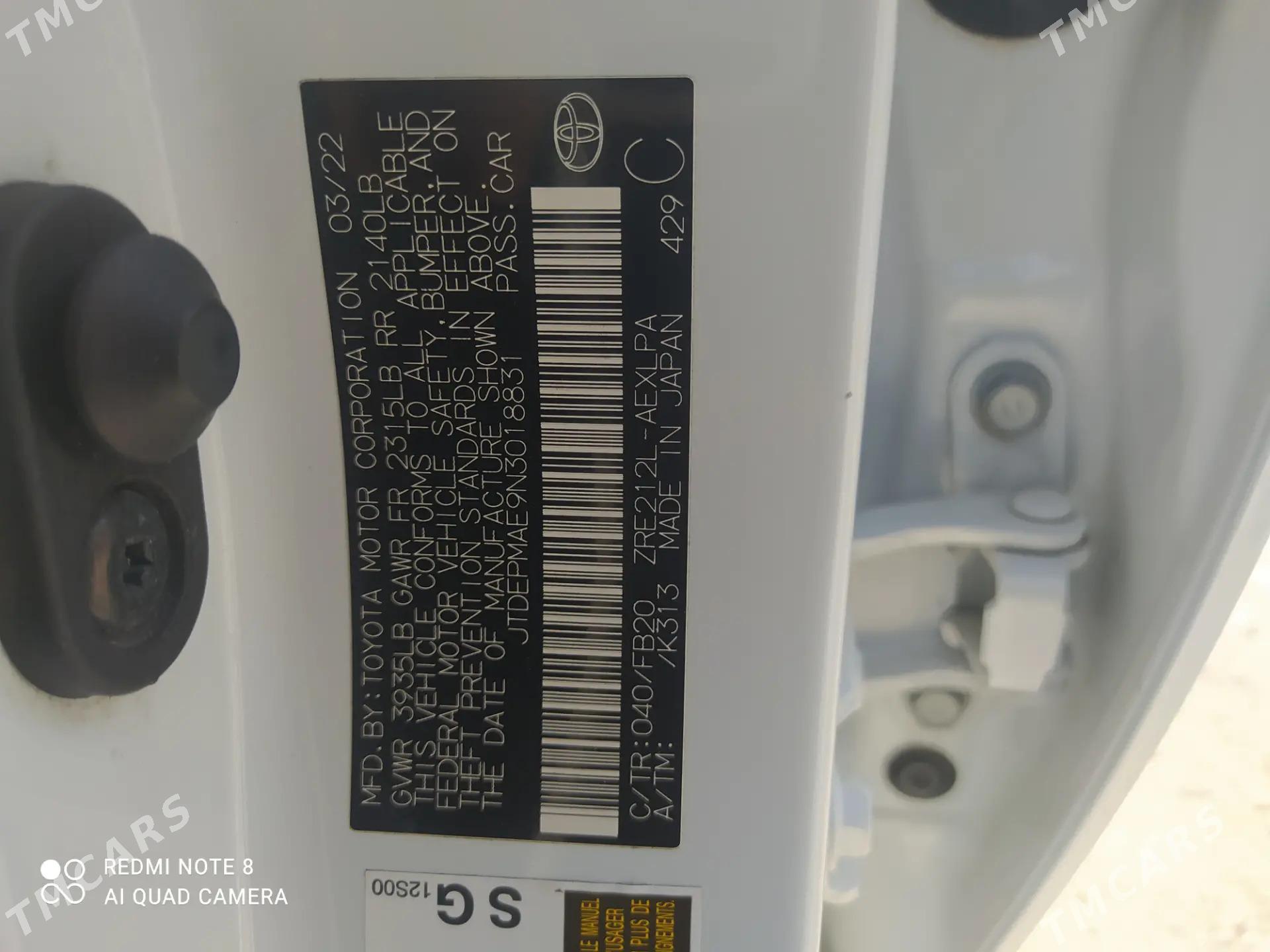 Toyota Corolla 2022 - 240 000 TMT - Ашхабад - img 8