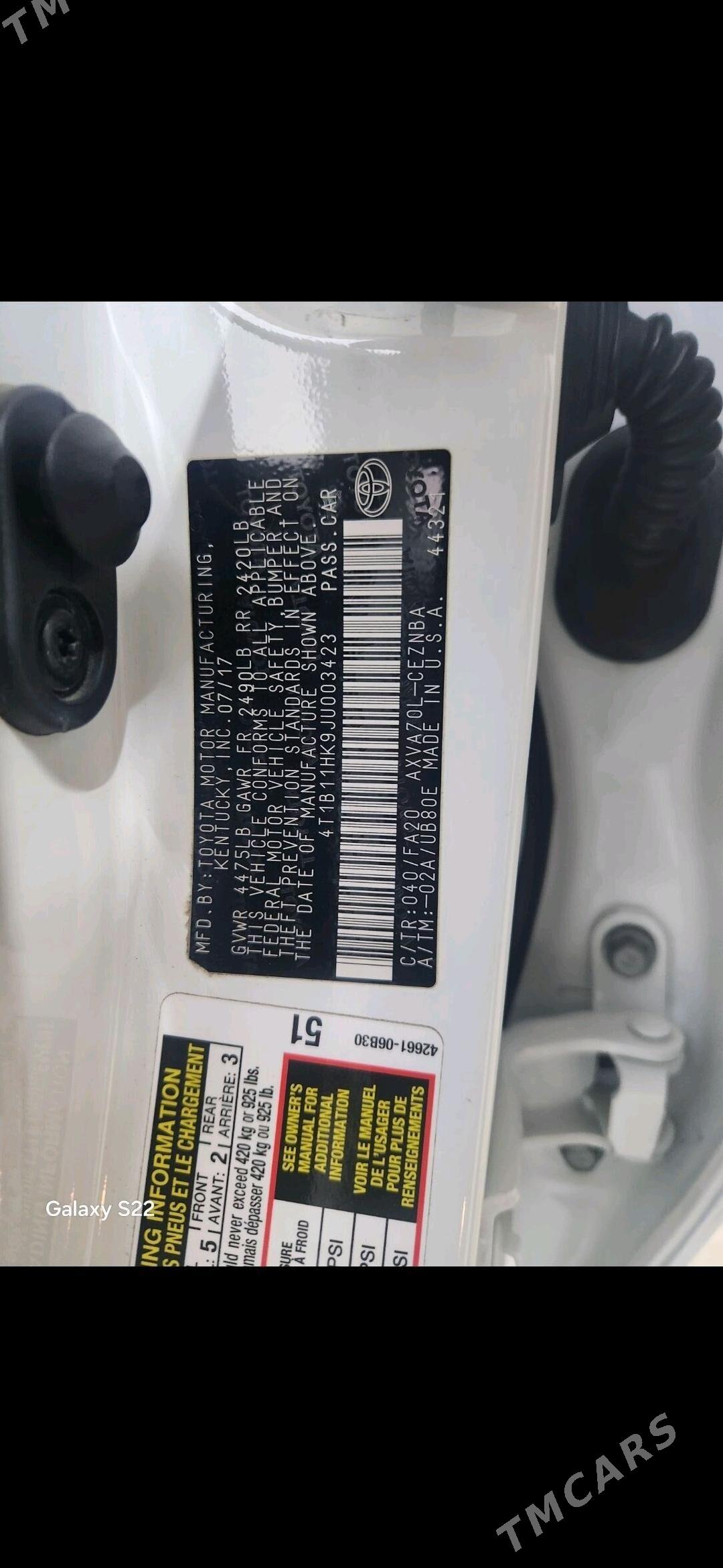 Toyota Camry 2018 - 275 000 TMT - Gurtly - img 7