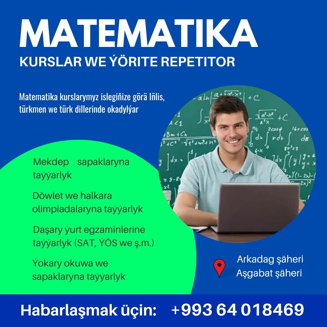 Matematika repetitor - Aşgabat - img 1