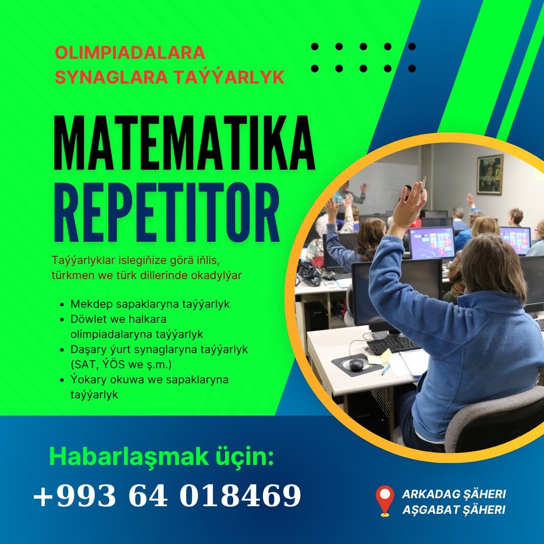Matematika repetitor - Aşgabat - img 2