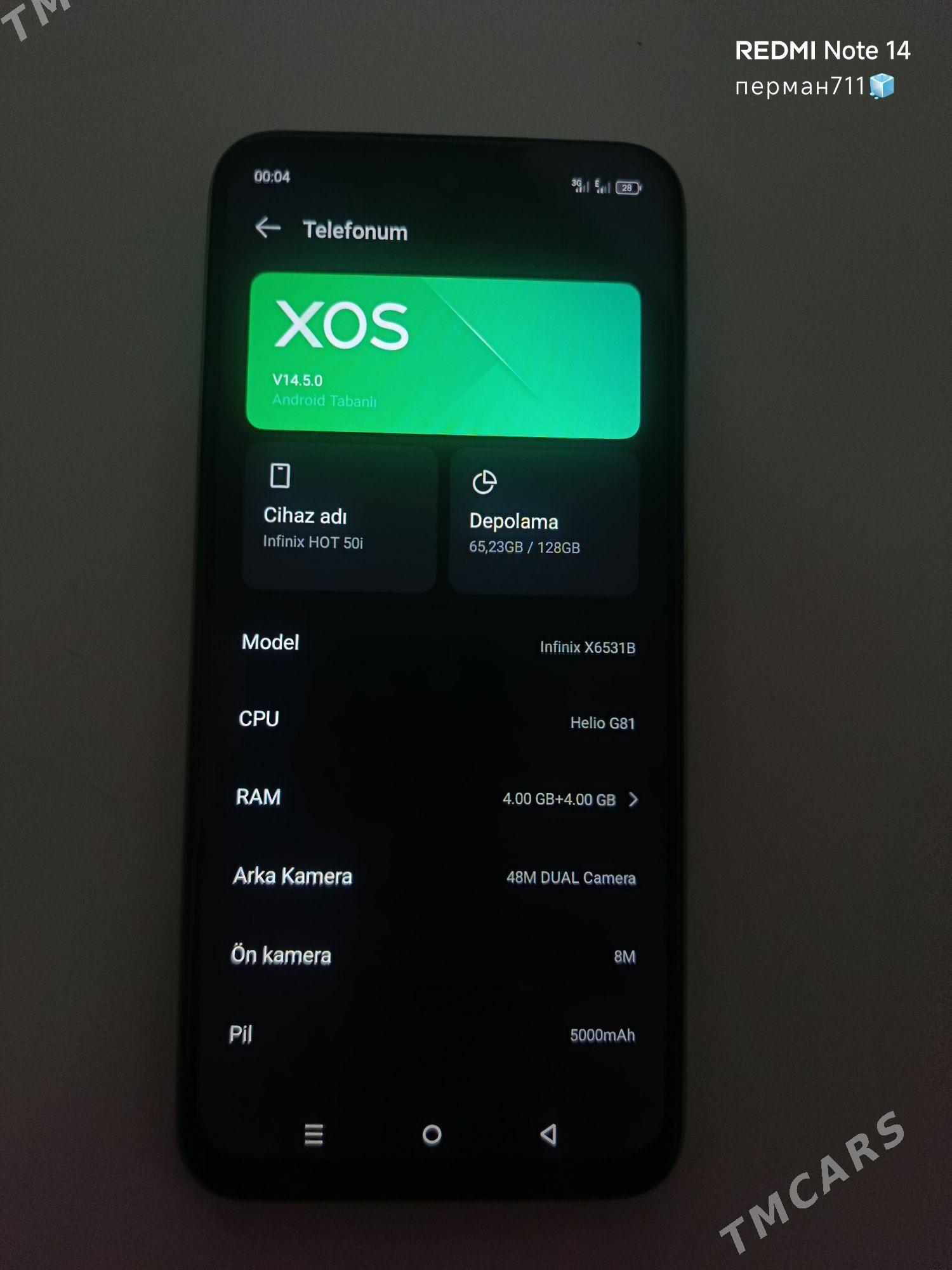 Infinix hot 50 i 4+4/128 - Akdepe - img 3