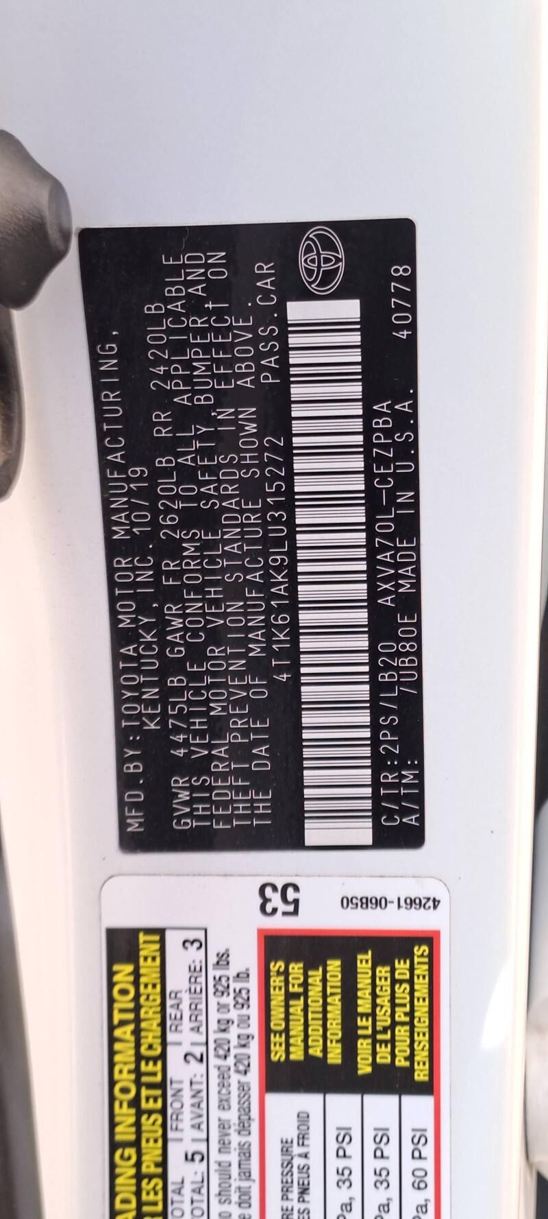 Toyota Camry 2020 - 380 000 TMT - Туркменабат - img 6