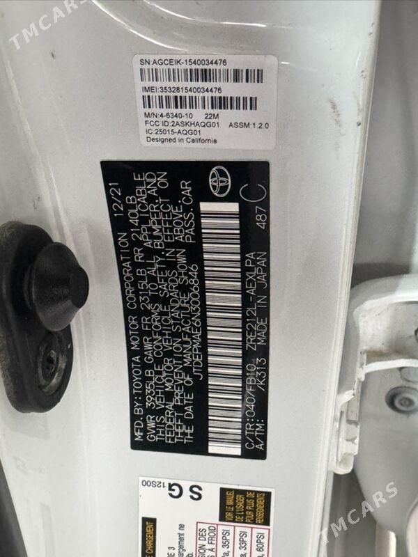 Toyota Corolla 2022 - 230 000 TMT - Туркменабат - img 7