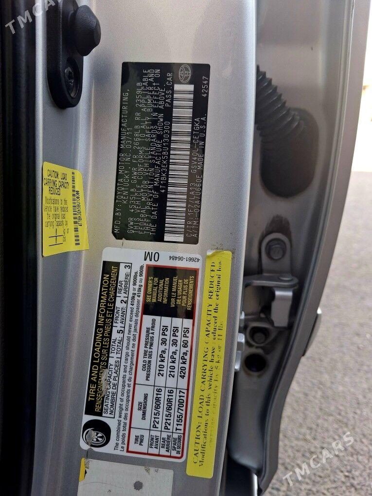 Toyota Camry 2011 - 278 000 TMT - Kim raýon - img 8