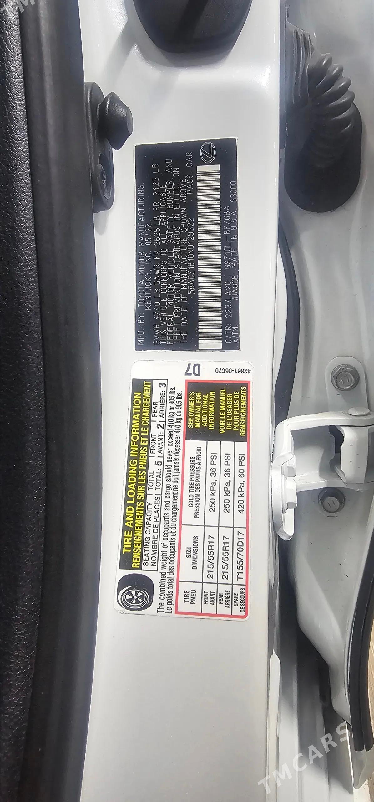 Lexus ES 350 2022 - 477 000 TMT - Aşgabat - img 6