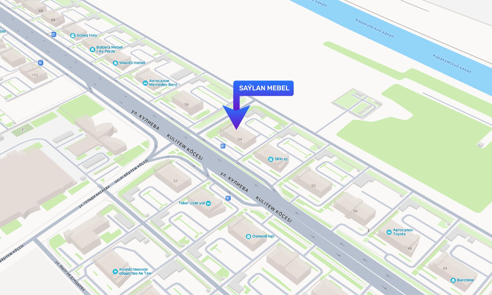 SAÝLAN Mebel Map Location