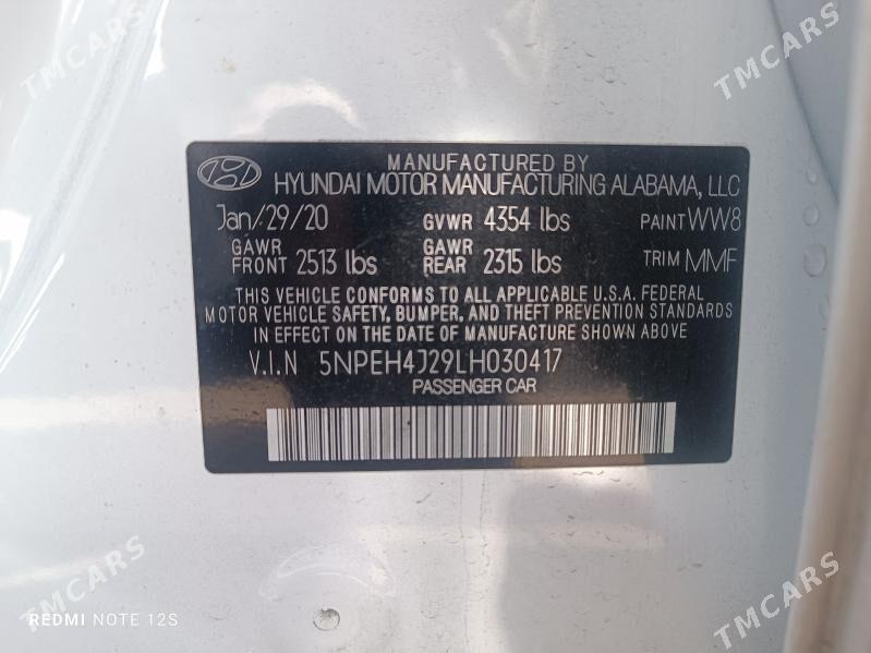 Hyundai Sonata 2020 - 270 000 TMT - Mary - img 5