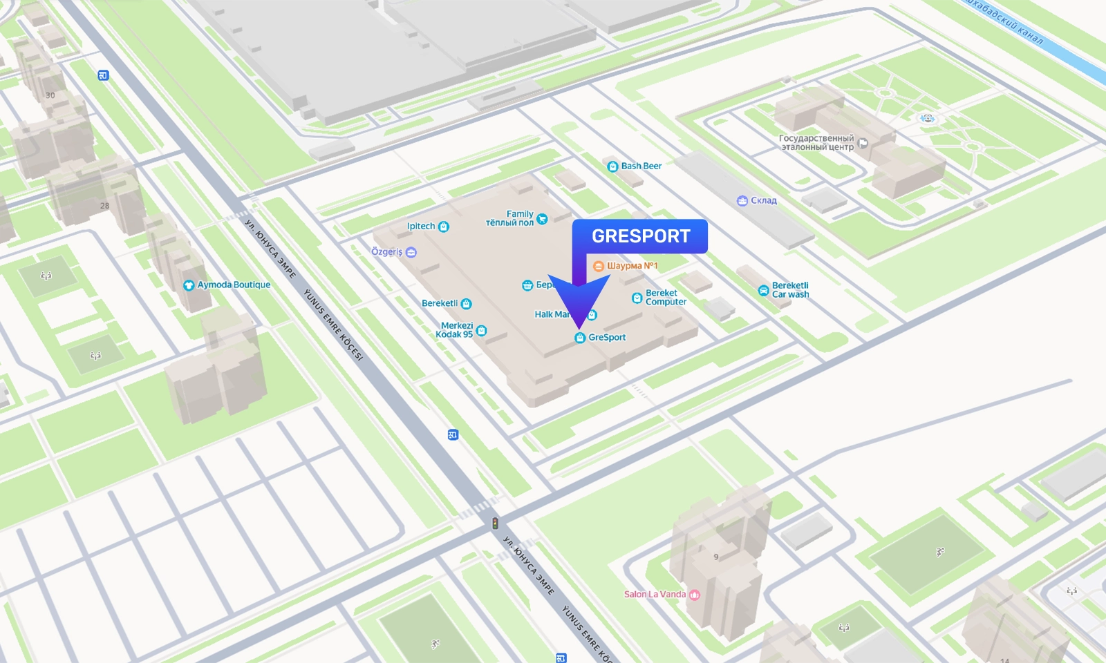 GreSport Map Location