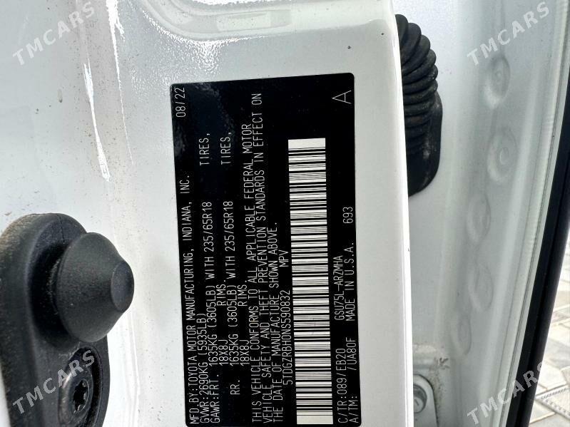 Toyota Highlander 2022 - 650 000 TMT - Mary - img 9