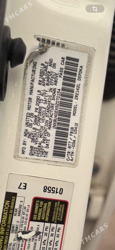 Toyota Corolla 2008 - 146 000 TMT - Aşgabat - img 7