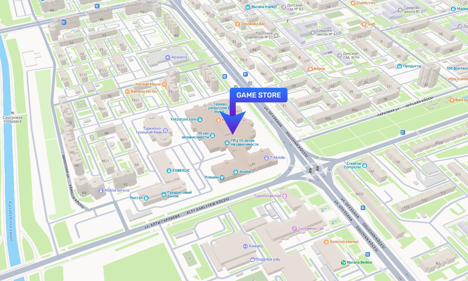 🎮 GAME_STORE 🎮 Map Location