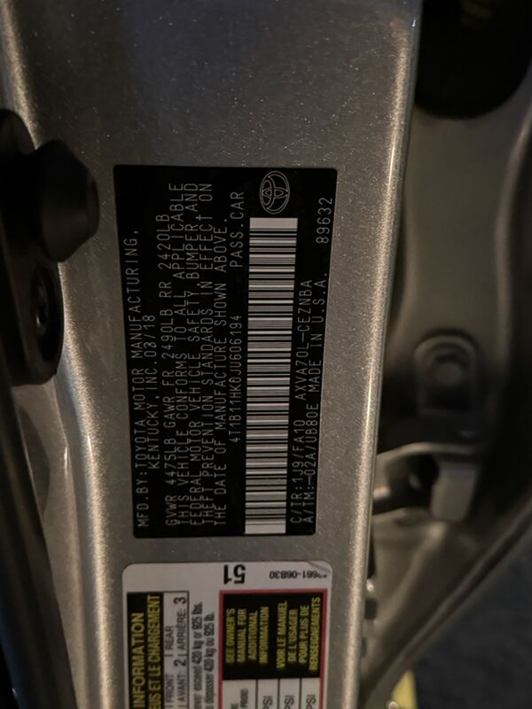 Toyota Camry 2019 - 310 000 TMT - Aşgabat - img 6