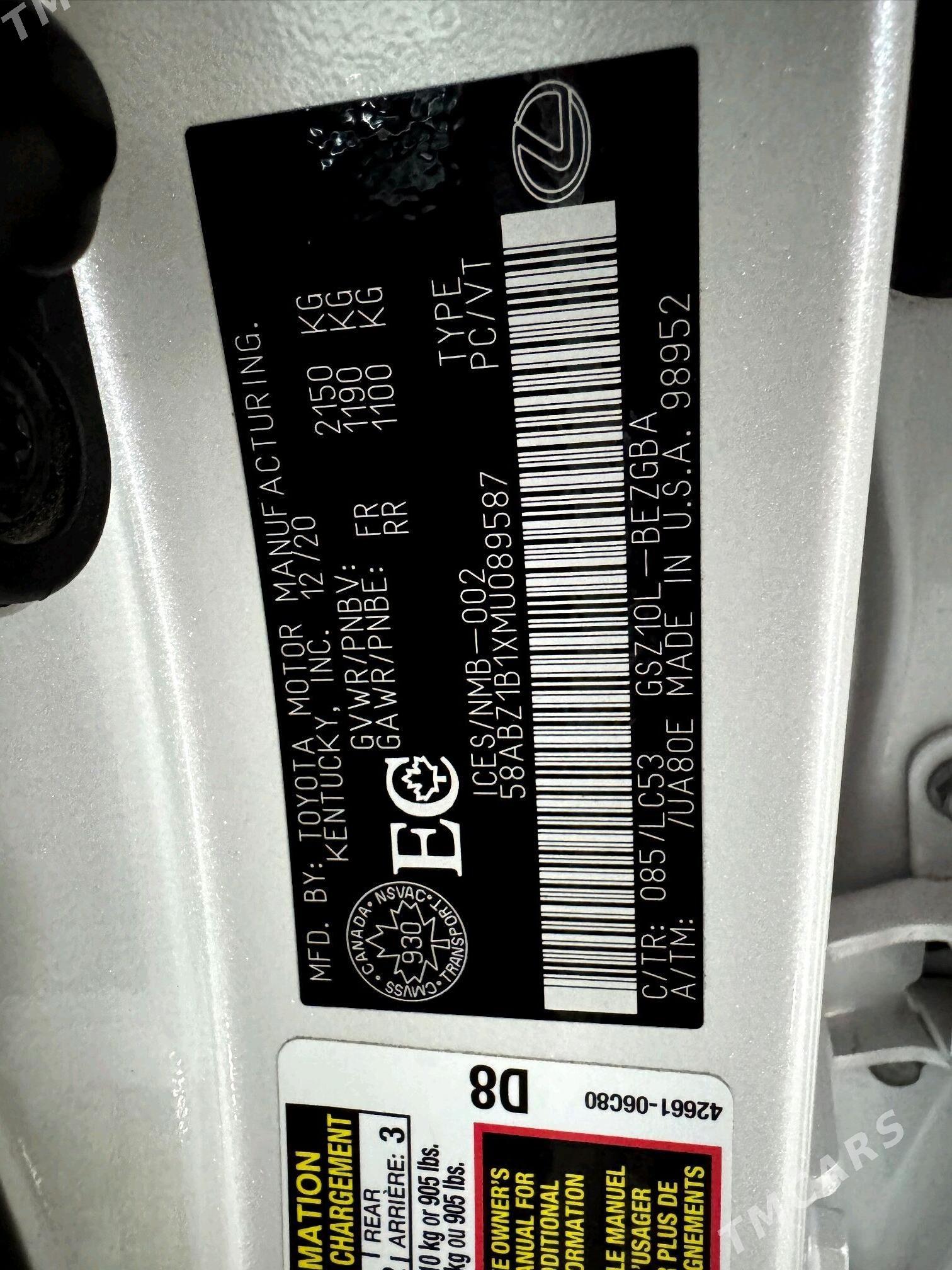 Lexus ES 350 2021 - 755 500 TMT - Aşgabat - img 8