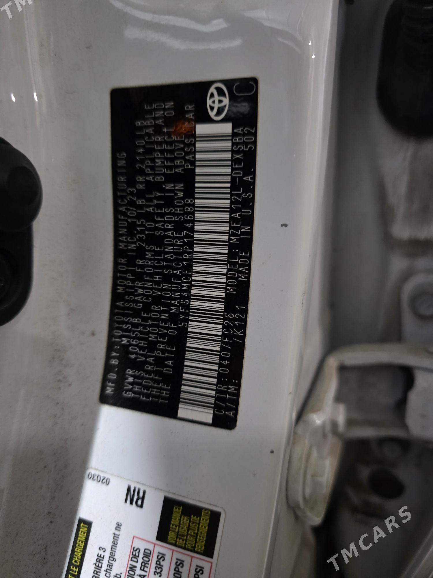 Toyota Corolla 2024 - 188 000 TMT - "Алтын Асыр" Гундогар базары ( Толкучка) - img 2