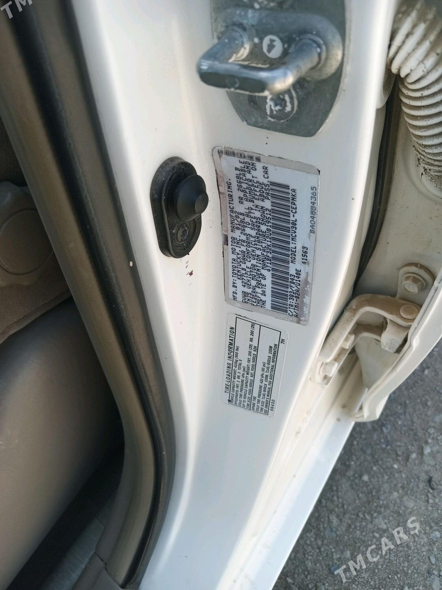 Toyota Camry 2002 - 140 000 TMT - Bereket - img 3