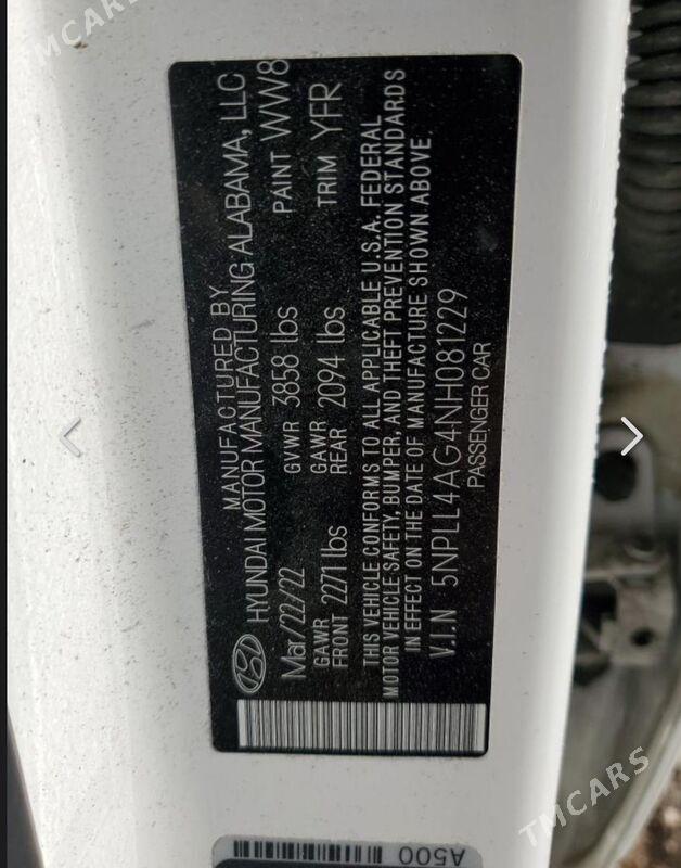 Hyundai Elantra 2022 - 257 000 TMT - Aşgabat - img 5