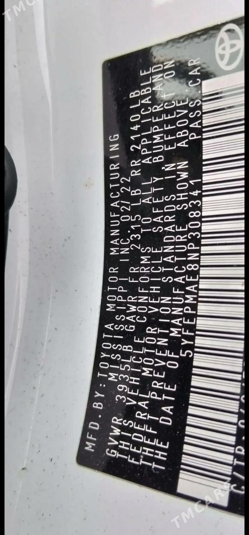 Toyota Corolla 2022 - 280 000 TMT - Aşgabat - img 6