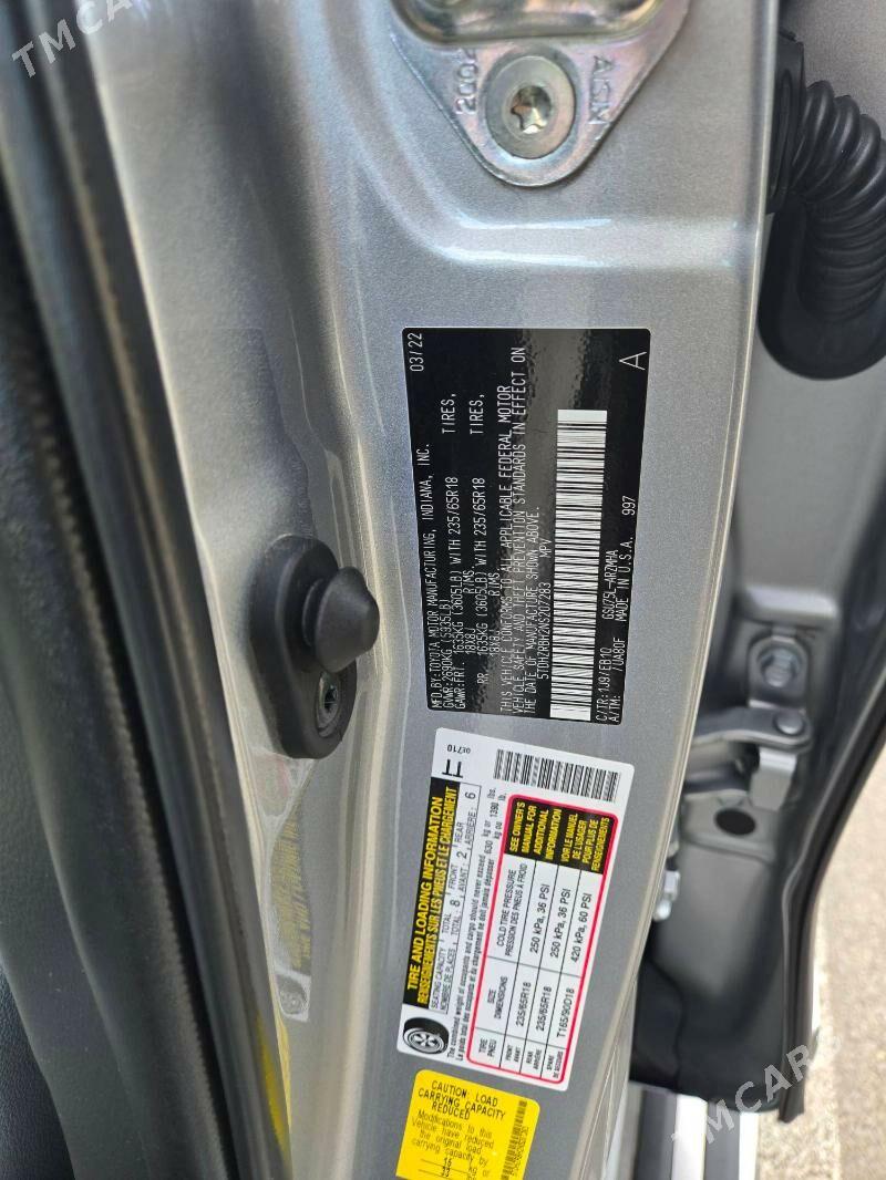 Toyota Highlander 2022 - 500 000 TMT - Mary - img 7