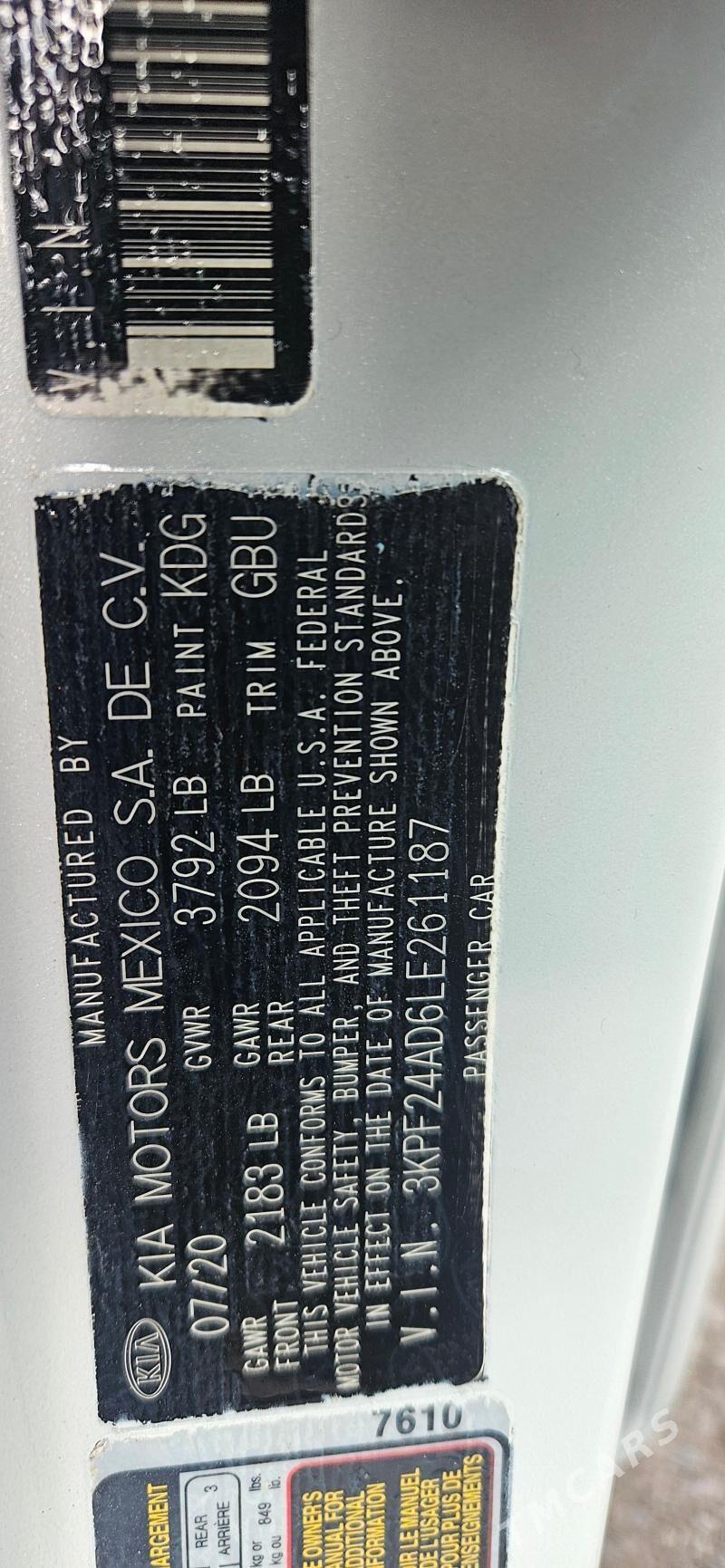 Kia Forte 2020 - 208 000 TMT - Aşgabat - img 7