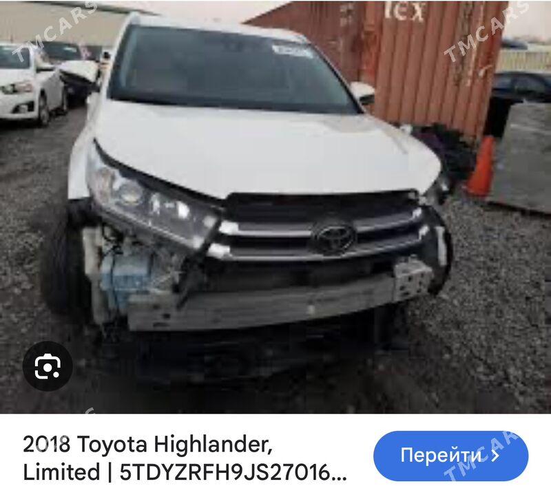 Toyota Highlander 2018 - 510 000 TMT - Ашхабад - img 1