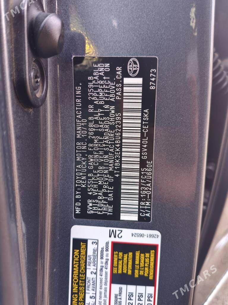 Toyota Camry 2011 - 225 000 TMT - Türkmenbaşy - img 9