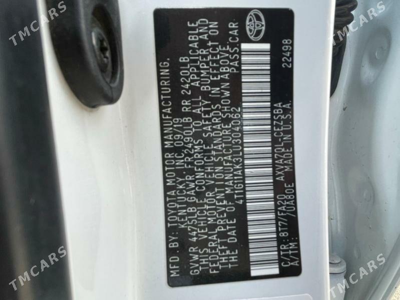 Toyota Camry 2019 - 303 800 TMT - Ашхабад - img 9