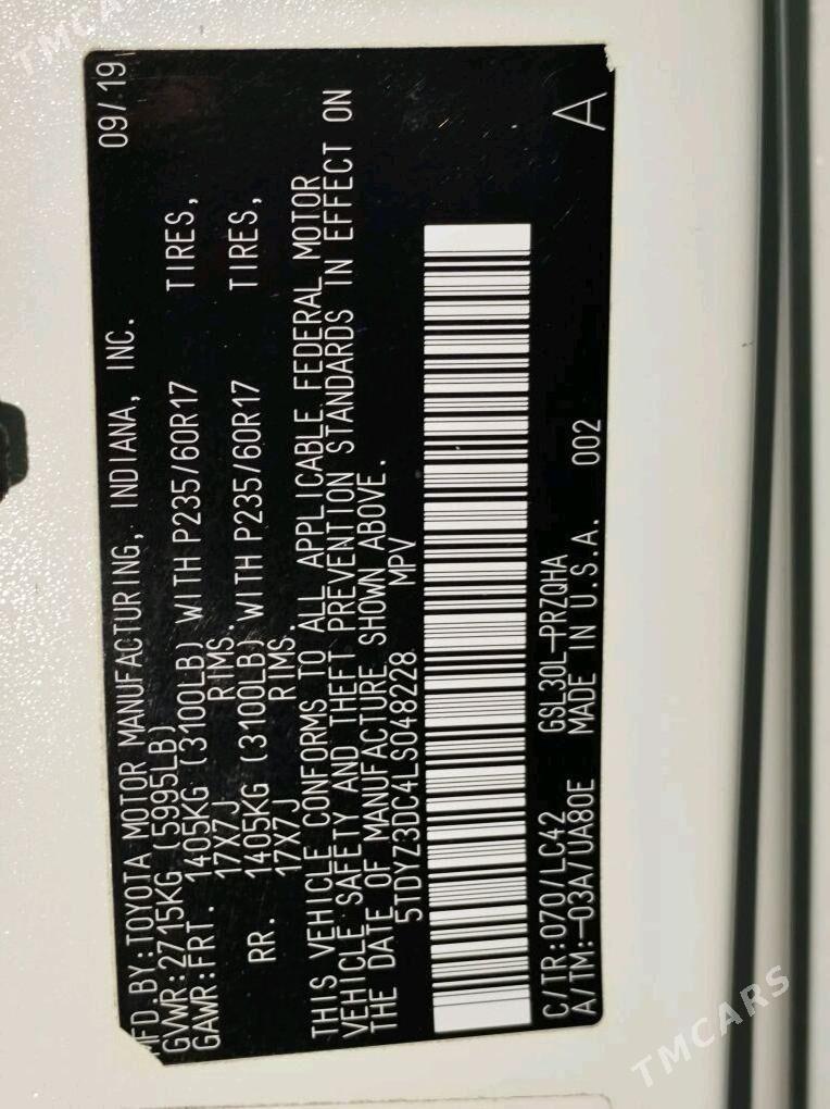 Toyota Sienna 2019 - 588 000 TMT - Анев - img 8