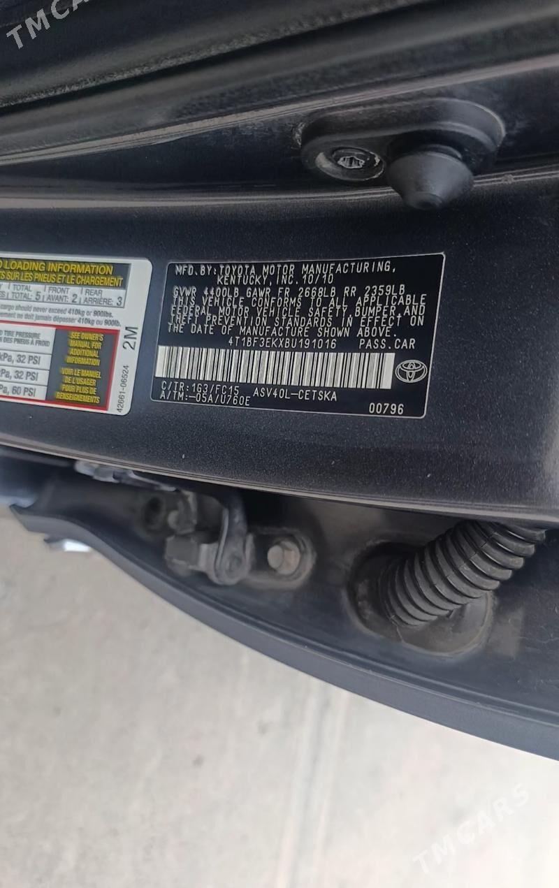 Toyota Camry 2011 - 200 000 TMT - Туркменабат - img 7