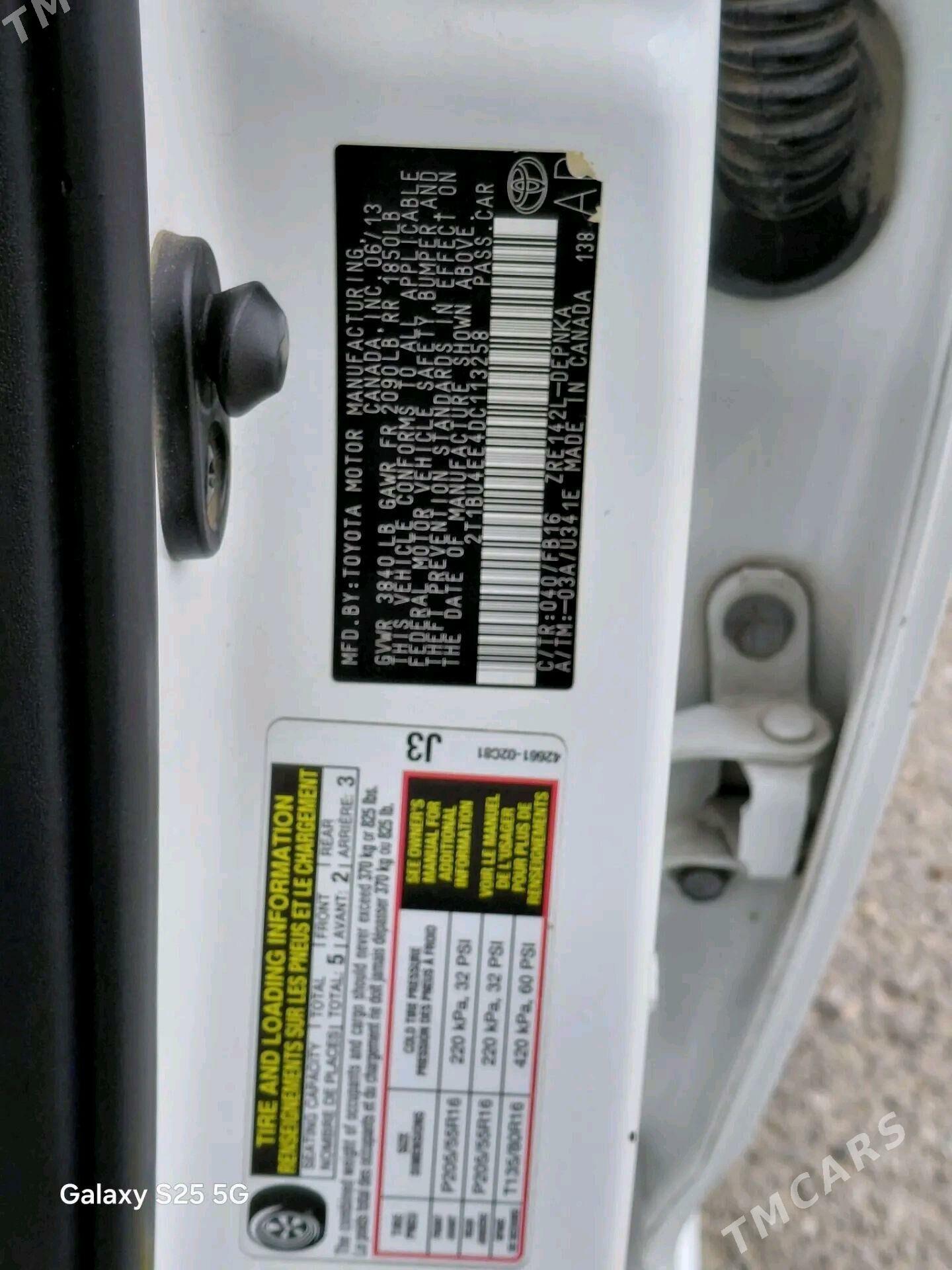 Toyota Corolla 2013 - 175 000 TMT - Ашхабад - img 9