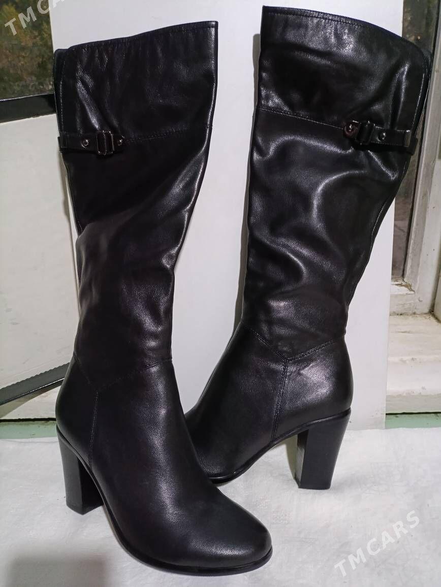 женские сапоги, туфли - кожа - Ашхабад - img 1