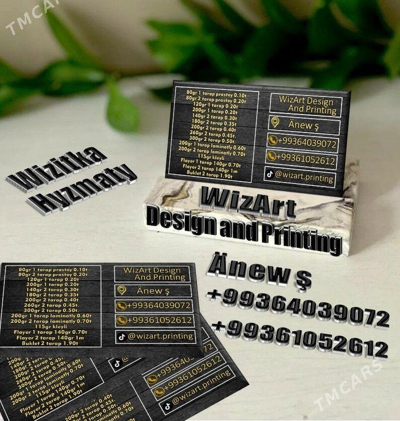 Wizitka hyzmaty kitap pecat - 30 мкр - img 1