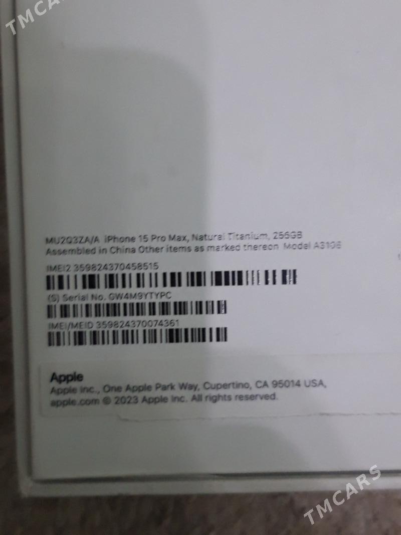 iphon 15pro max 256gb - Aşgabat - img 2