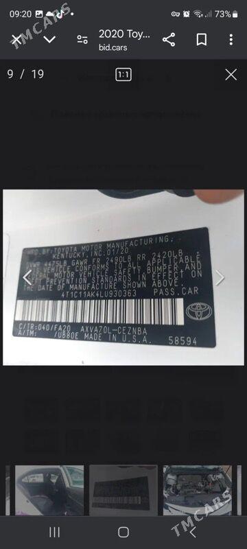 Toyota Camry 2020 - 300 000 TMT - Мары - img 7