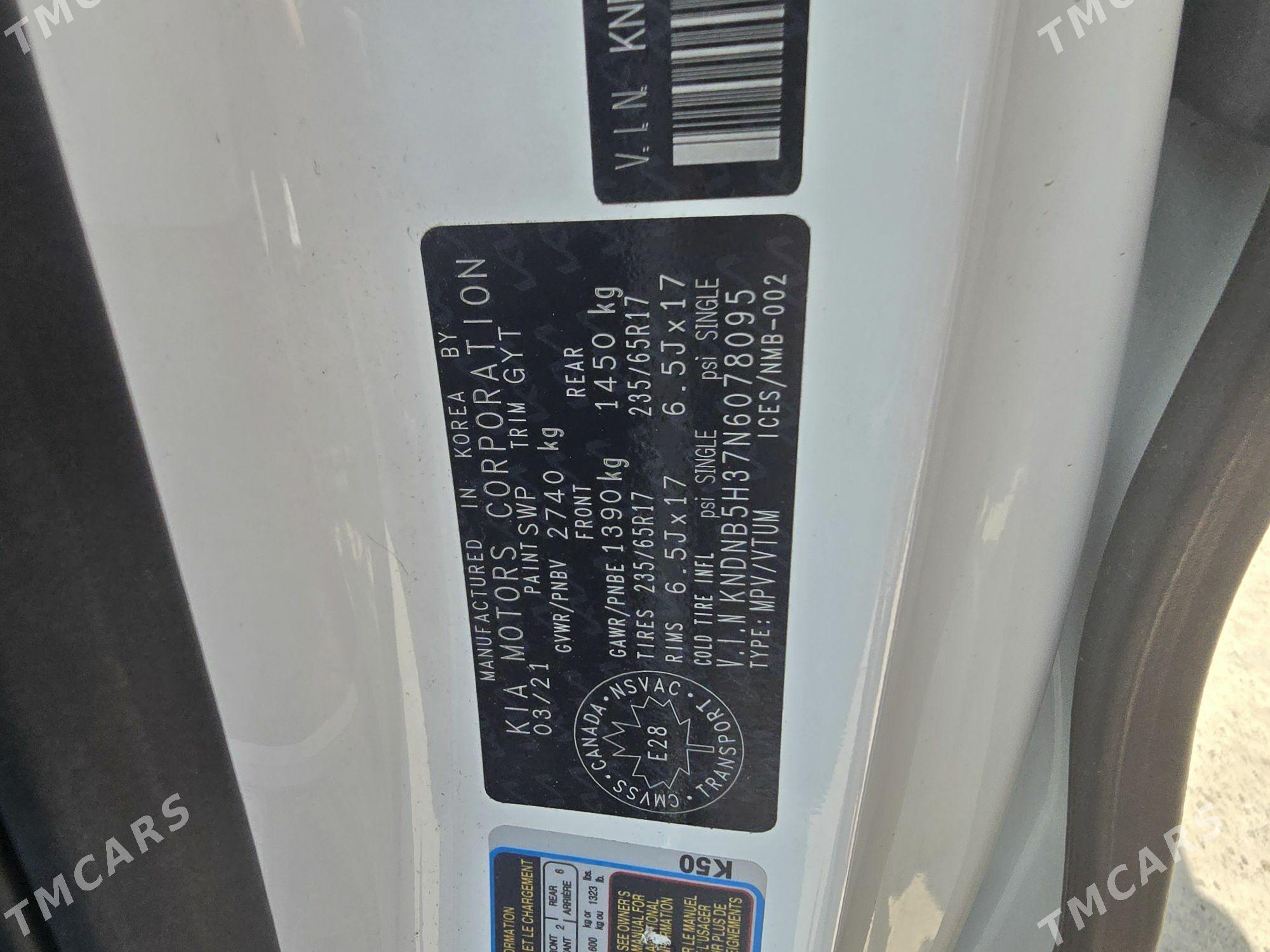 Kia Carnival 2022 - 530 000 TMT - Ашхабад - img 7