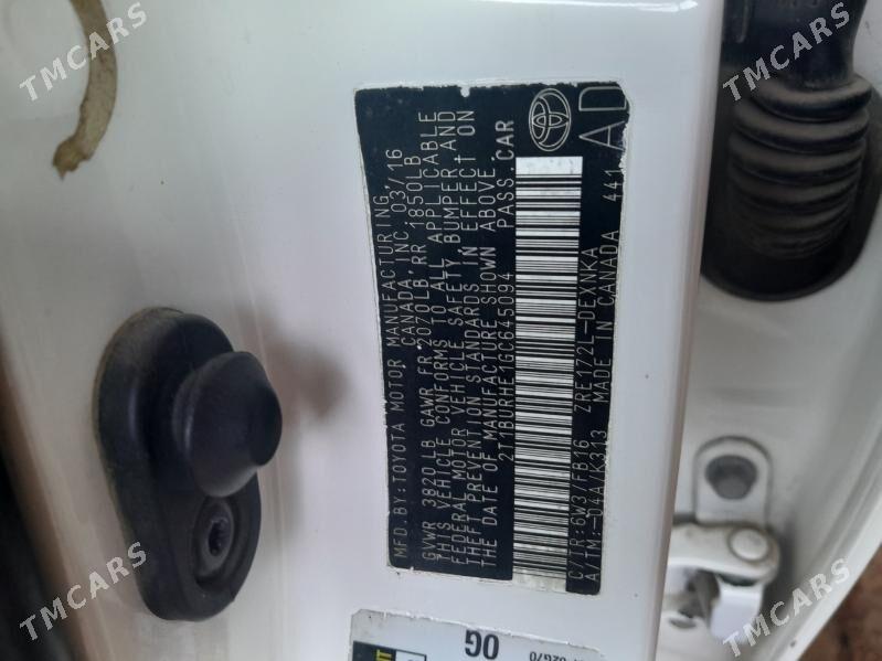 Toyota Corolla 2016 - 200 000 TMT - Tejen - img 9