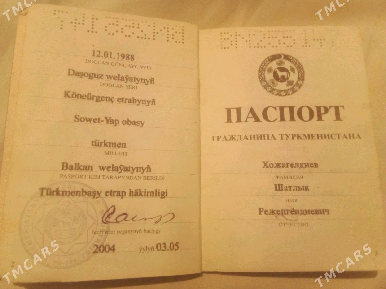 PASPURTYM ÝITDI - Türkmenbaşy - img 2