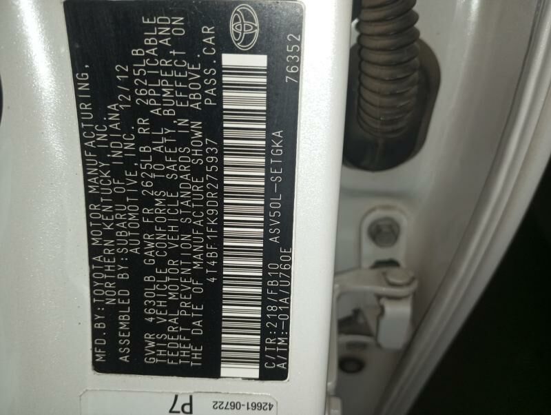 Toyota Camry 2012 - 220 000 TMT - Чарджоу - img 6