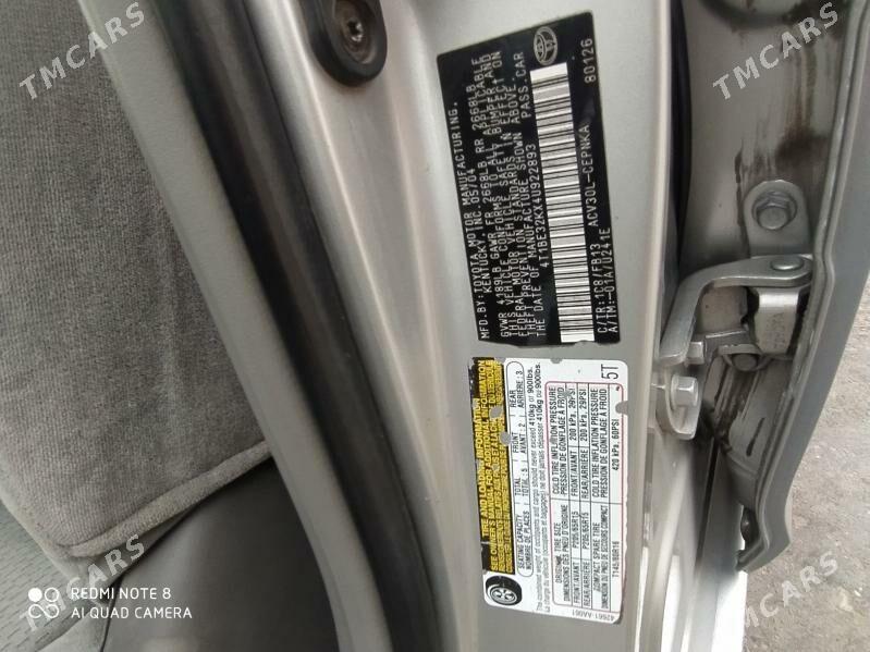 Toyota Camry 2004 - 160 000 TMT - Туркменабат - img 10