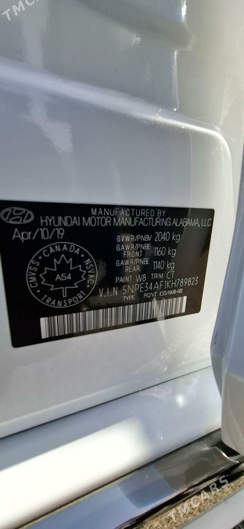 Hyundai Sonata 2019 - 235 000 TMT - Ашхабад - img 6