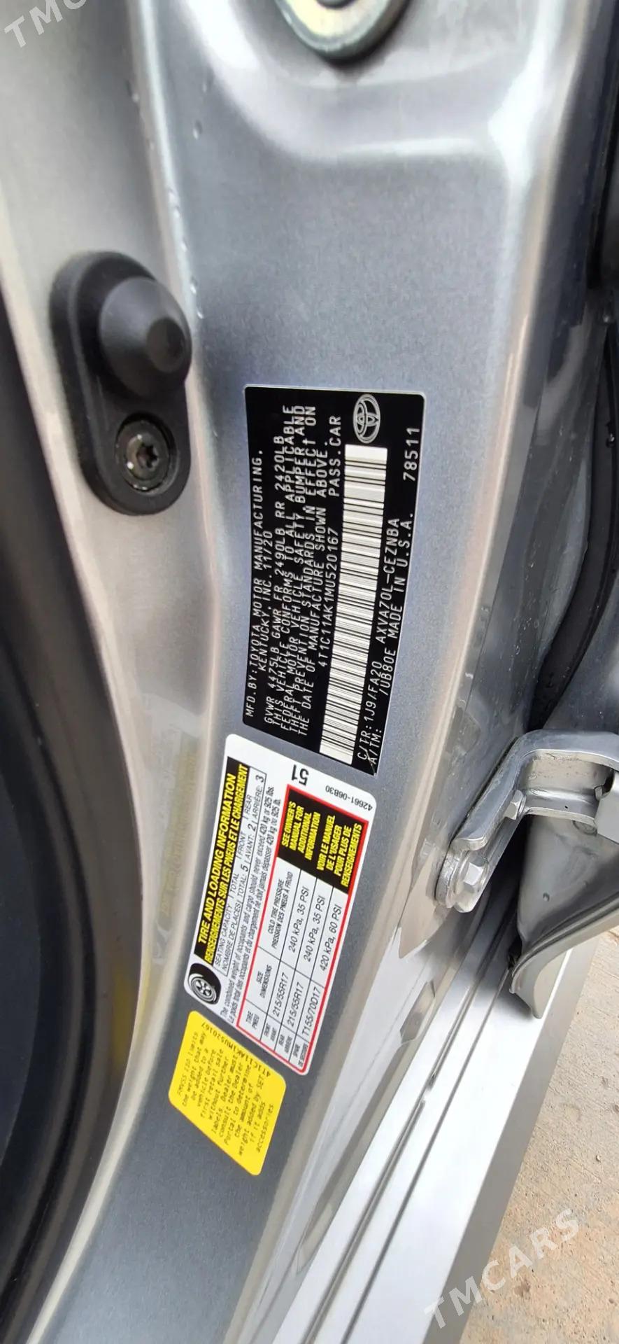 Toyota Camry 2021 - 318 000 TMT - Gökdepe - img 10