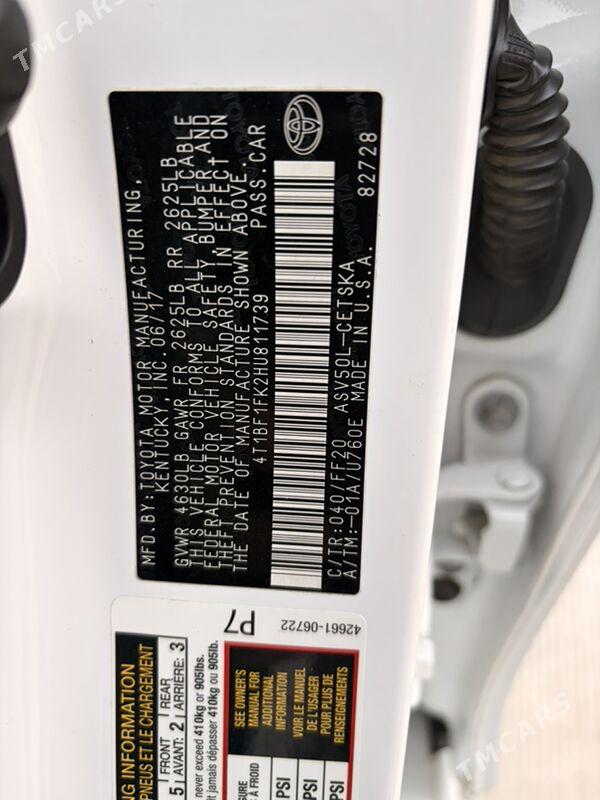 Toyota Camry 2017 - 298 000 TMT - Aşgabat - img 10