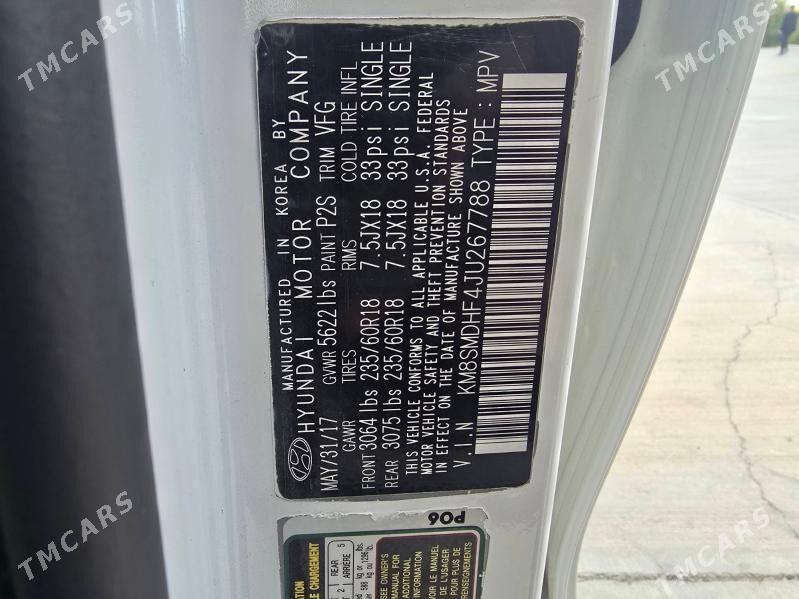 Hyundai Santa Fe 2017 - 300 000 TMT - Aşgabat - img 6