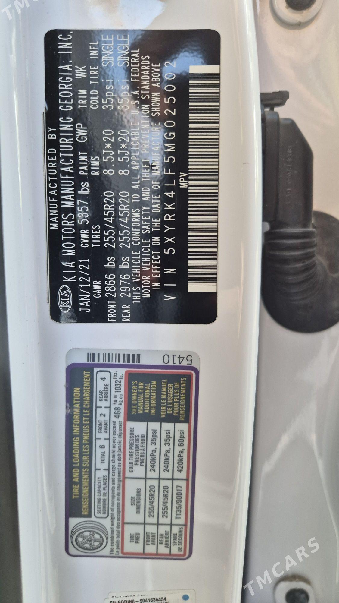 Kia Sorento 2021 - 410 000 TMT - Aşgabat - img 7