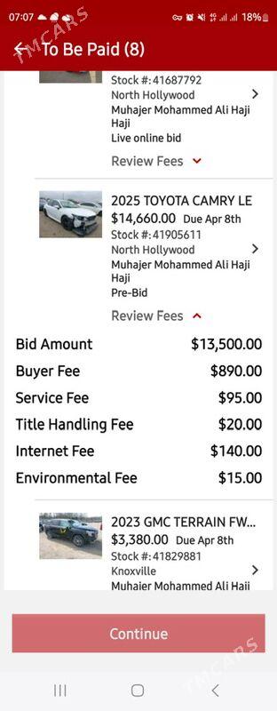 Toyota Camry 2025 - 500 000 TMT - Mary - img 5