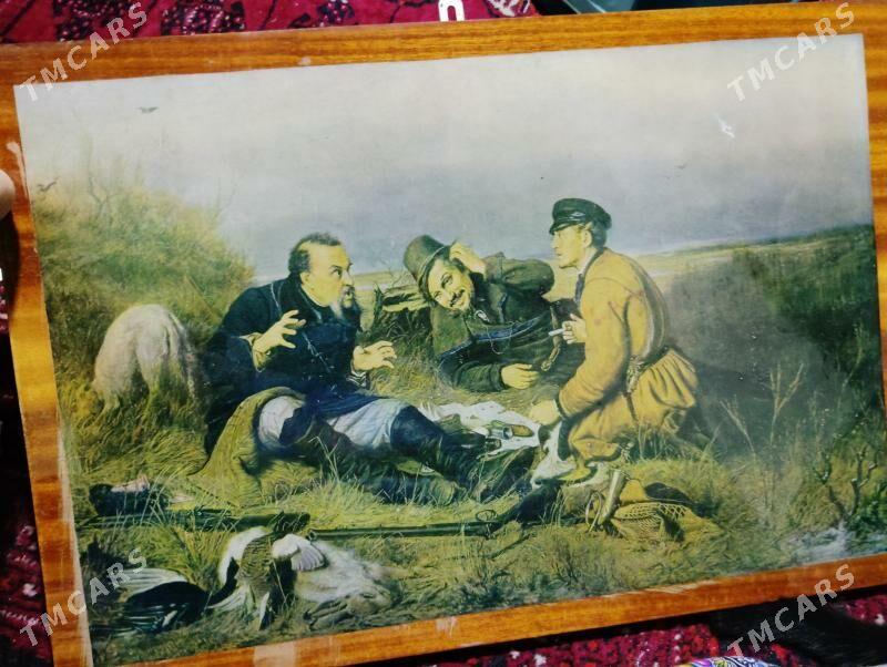 Картина охотники на привале - Aşgabat - img 1