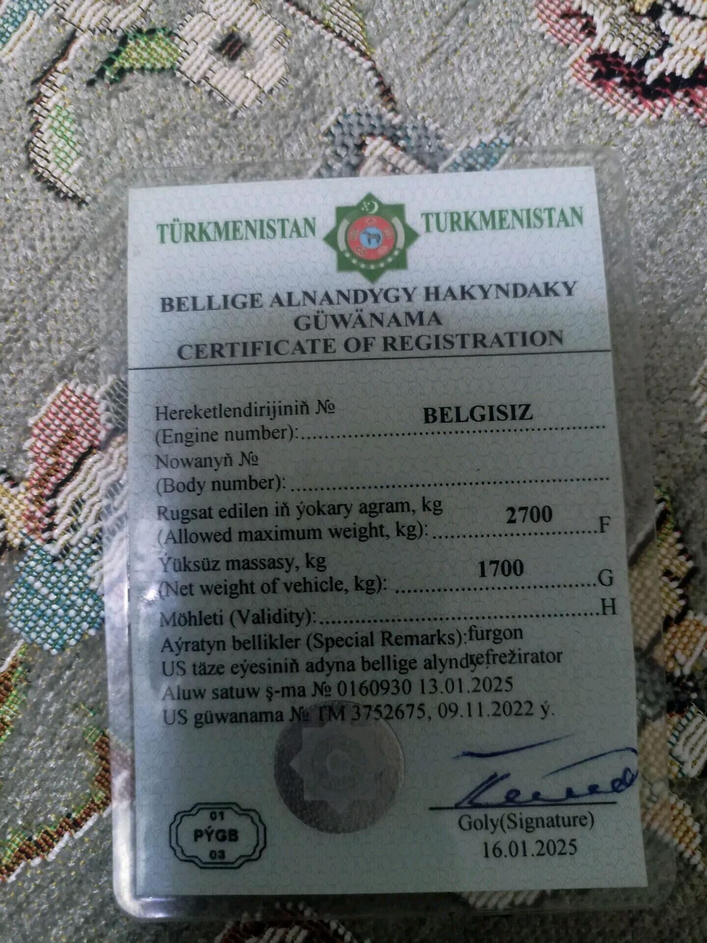 Kia Bongo 2009 - 150 000 TMT - Бахарден - img 10