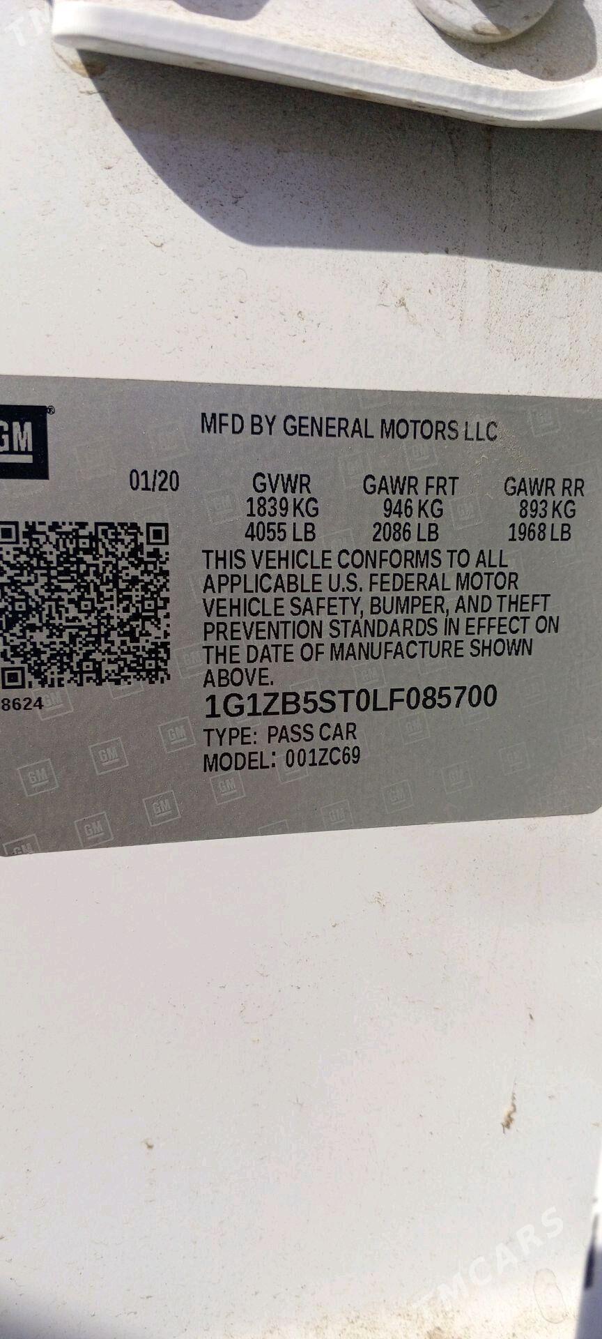 Chevrolet Malibu 2020 - 185 000 TMT - Ашхабад - img 9