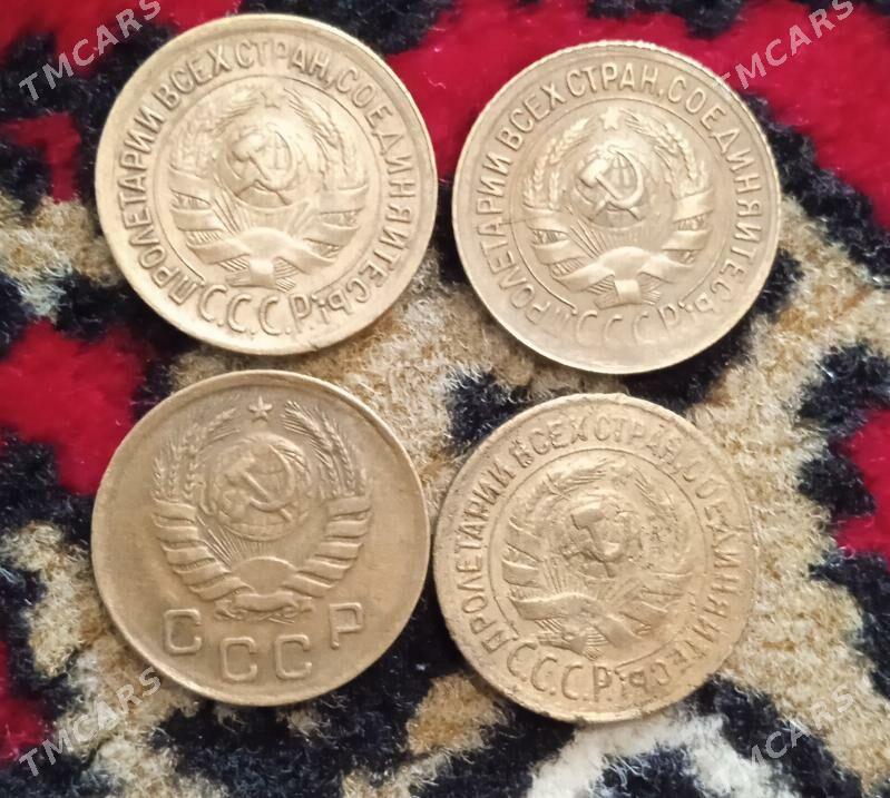 1 копеек СССР монета teññe - Aşgabat - img 4