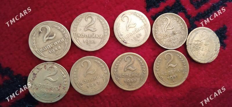 2 копеек СССР монета teññe - Aşgabat - img 8